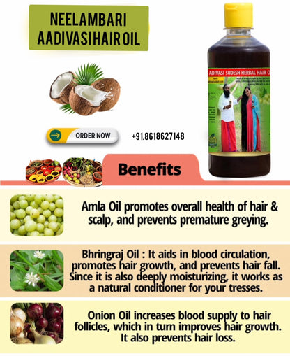 ADIVASI NEELAMBARI HERBAL HAIR OIL